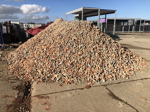 Pile of Crushed Brick